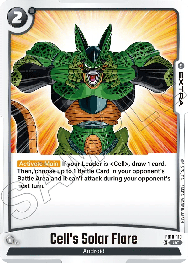 Cell's Solar Flare