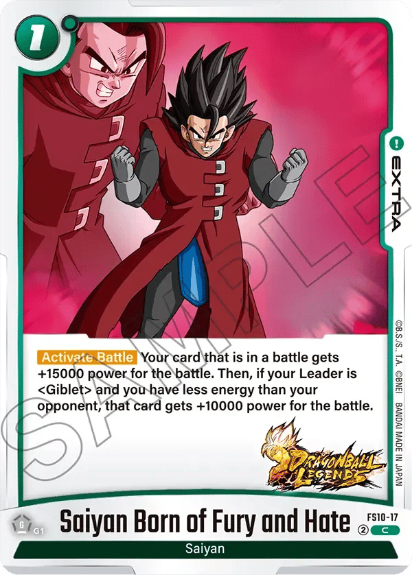 Saiyan Born of Fury and Hate